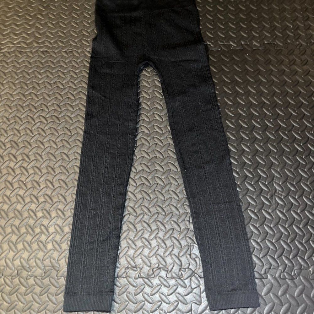 Charlotte Russe Black fleece leggings S/M